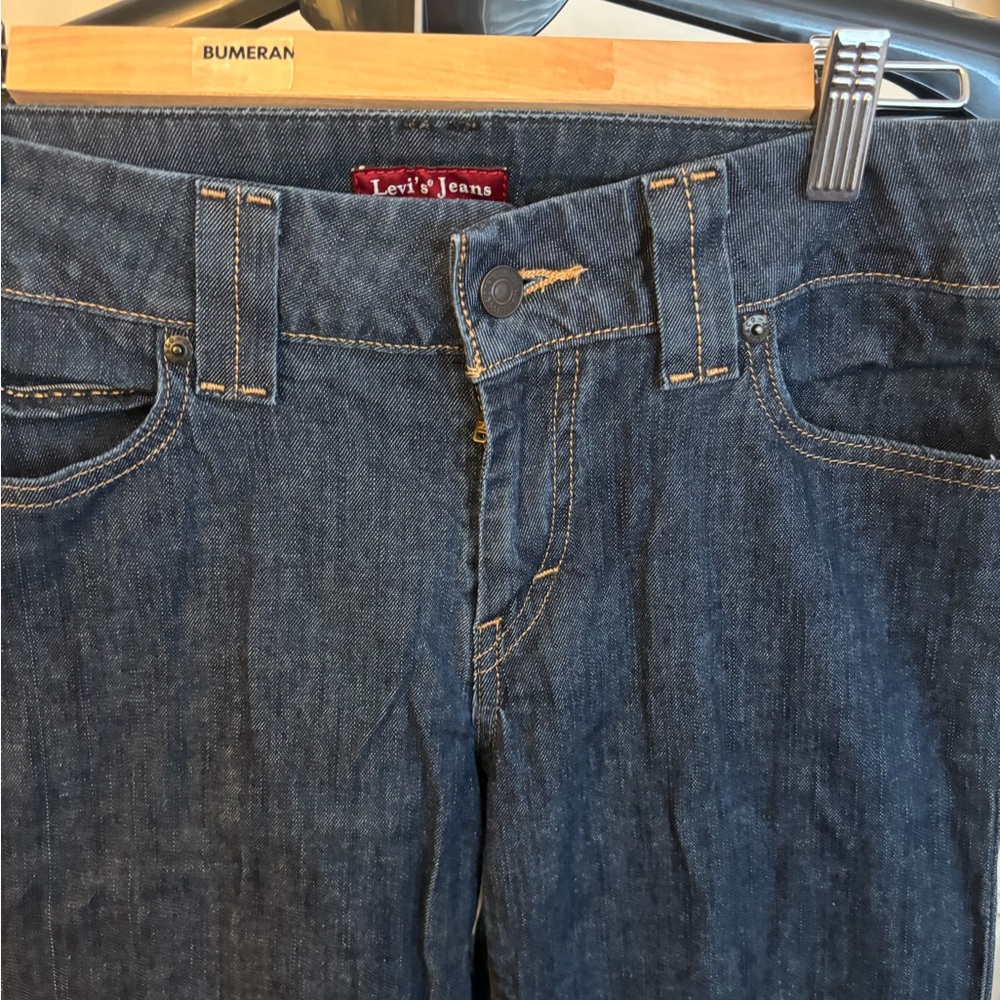 Levi's Deep Indigo Wide Leg Jeans 39 inches long - Picture 3 of 7